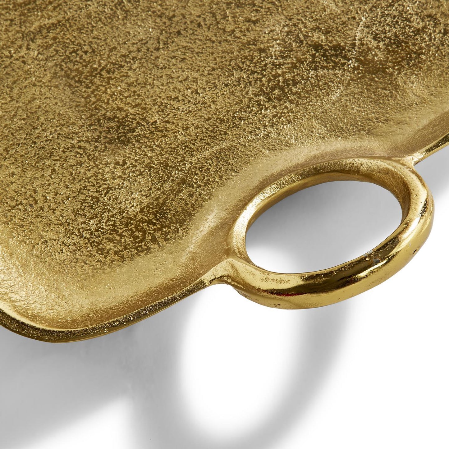 Gold Tray W Gold Handles Small
