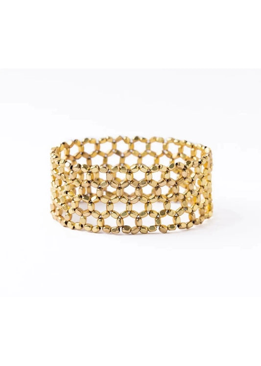 Winnie Brass Stretch Bracelet