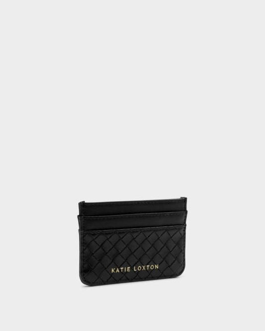 Nova Woven Texture Card Holder - Black