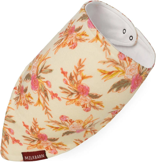 Organic Kerchief Bib Vintage Floral