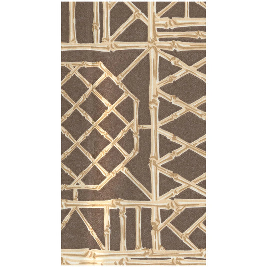 Bamboo Screen Chestnut Guest Towel