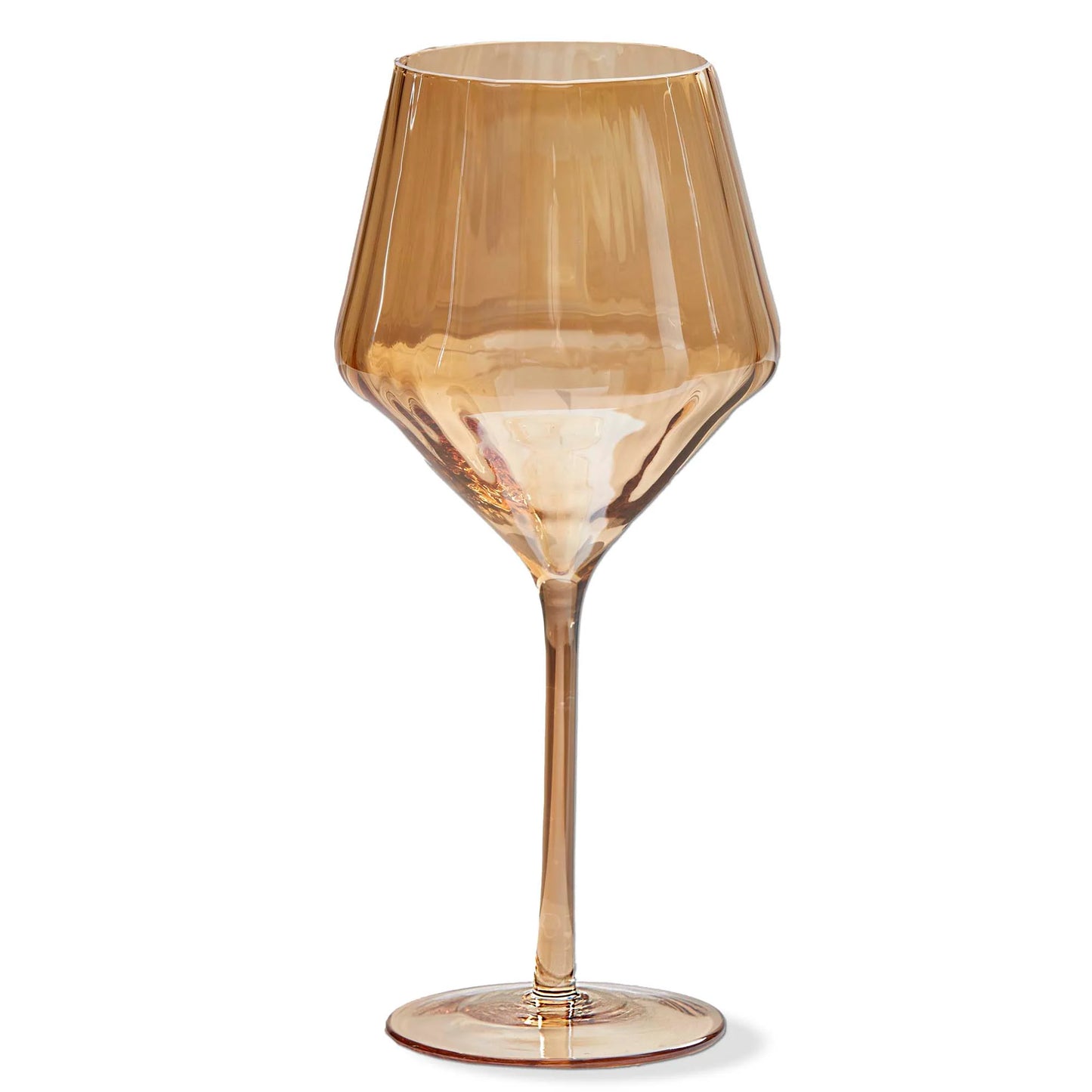 Chelsea Iridescent Optic All Purpose Wine Glass Amber