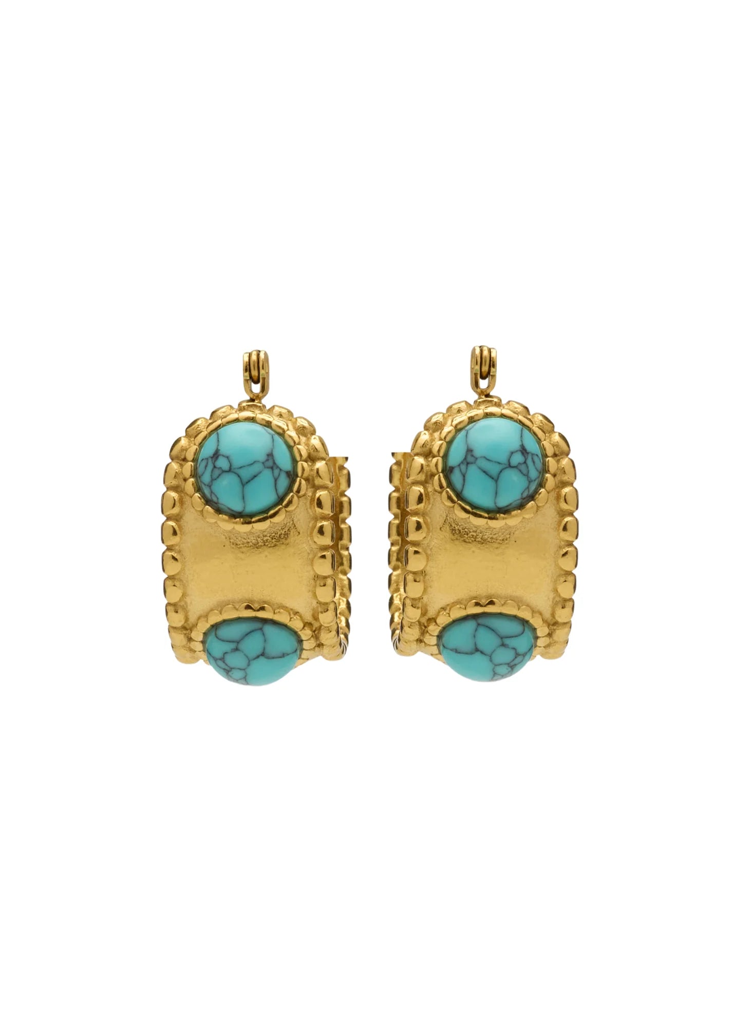 Anne Turquoise Hoop