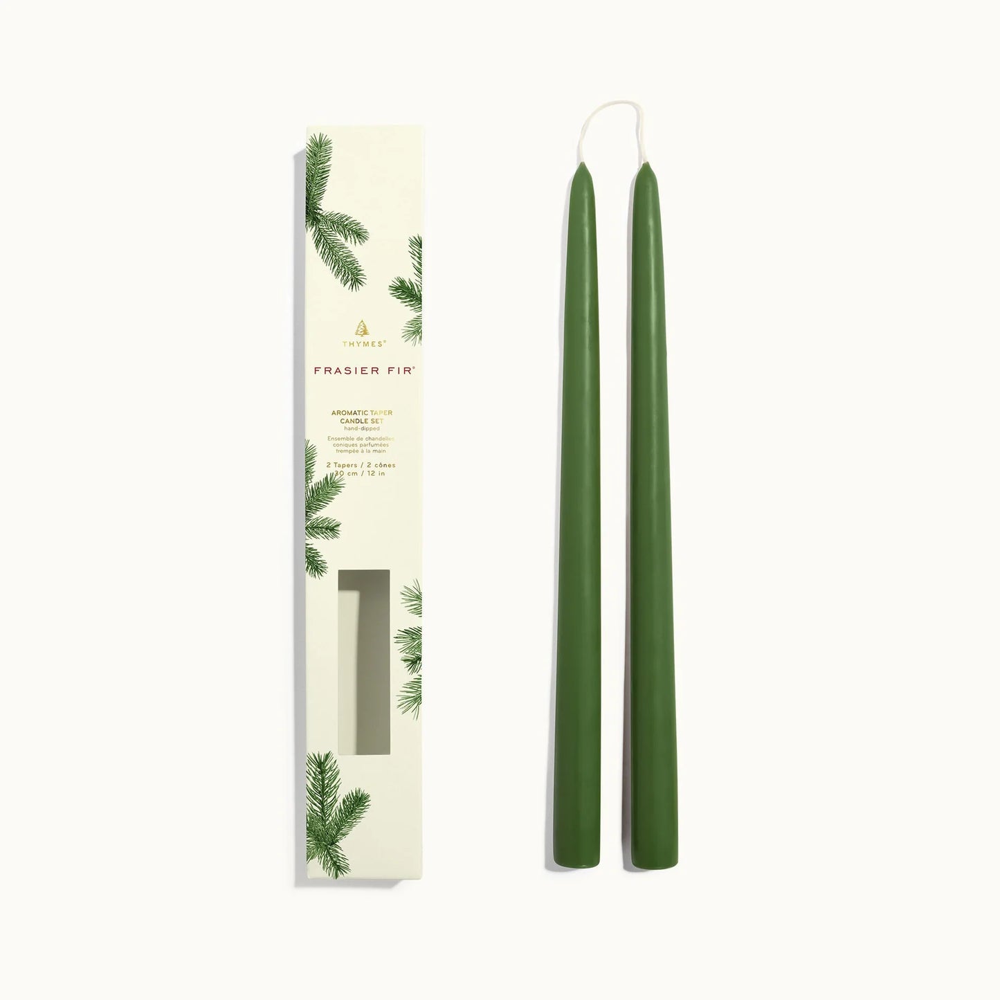 Frasier Fir 12” Taper Candle Set