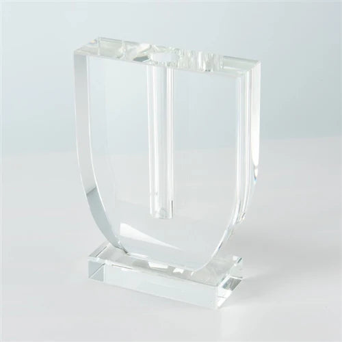 Crystal Bud Vase U Shaped