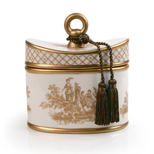 Japanese Quince Ceramic Candle