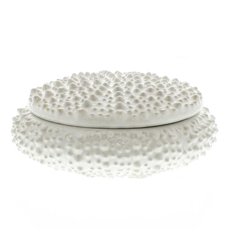 Urchin Ceramic Box-Sm-White