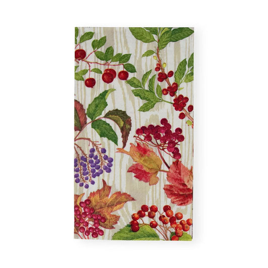 Berry Botanical Taupe Guest Towel