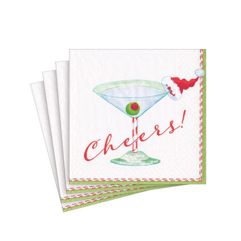 Christmas Cocktail Cheers Cocktail Napkin