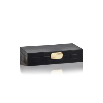Black Bone Design Box/Brass