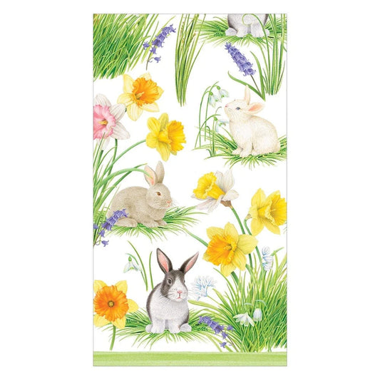 Bunnies & Daffodils Guest Towel