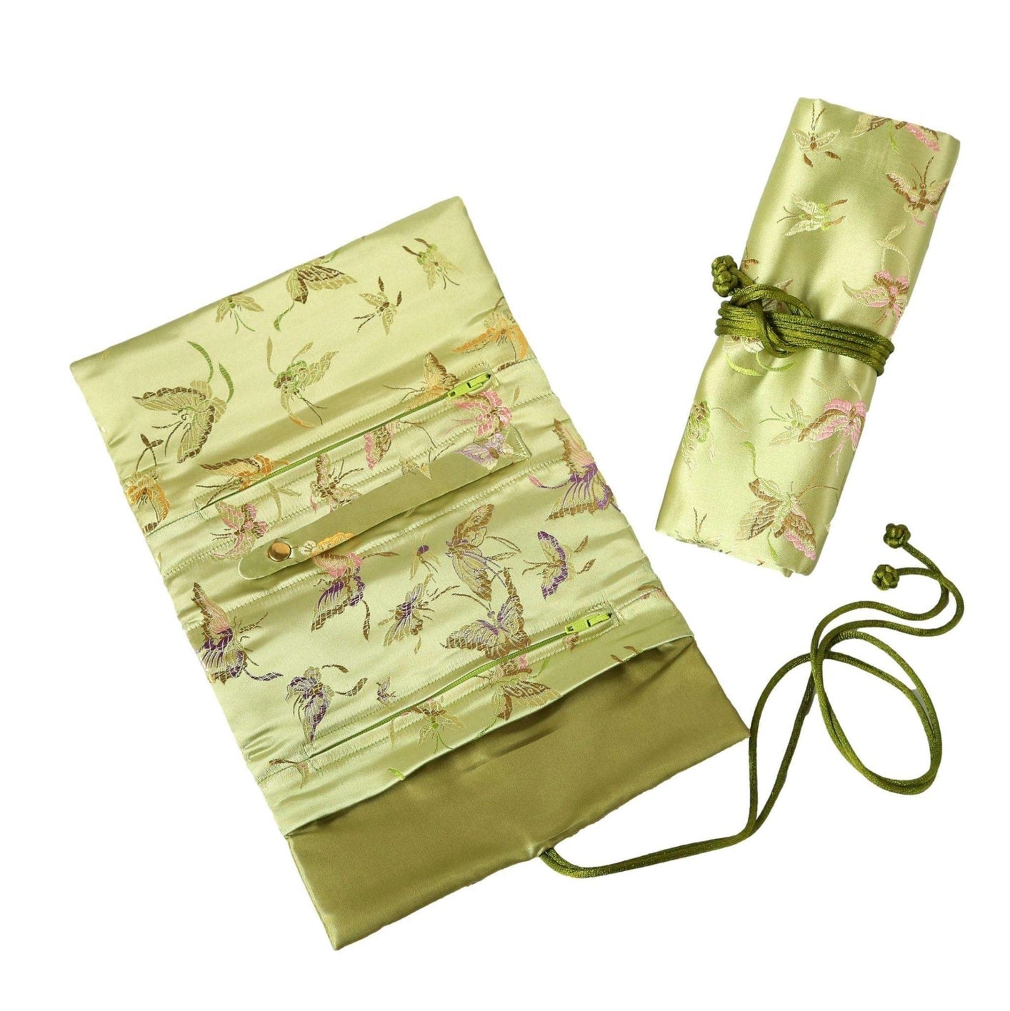 Butterfly Brocade Jewelry Roll