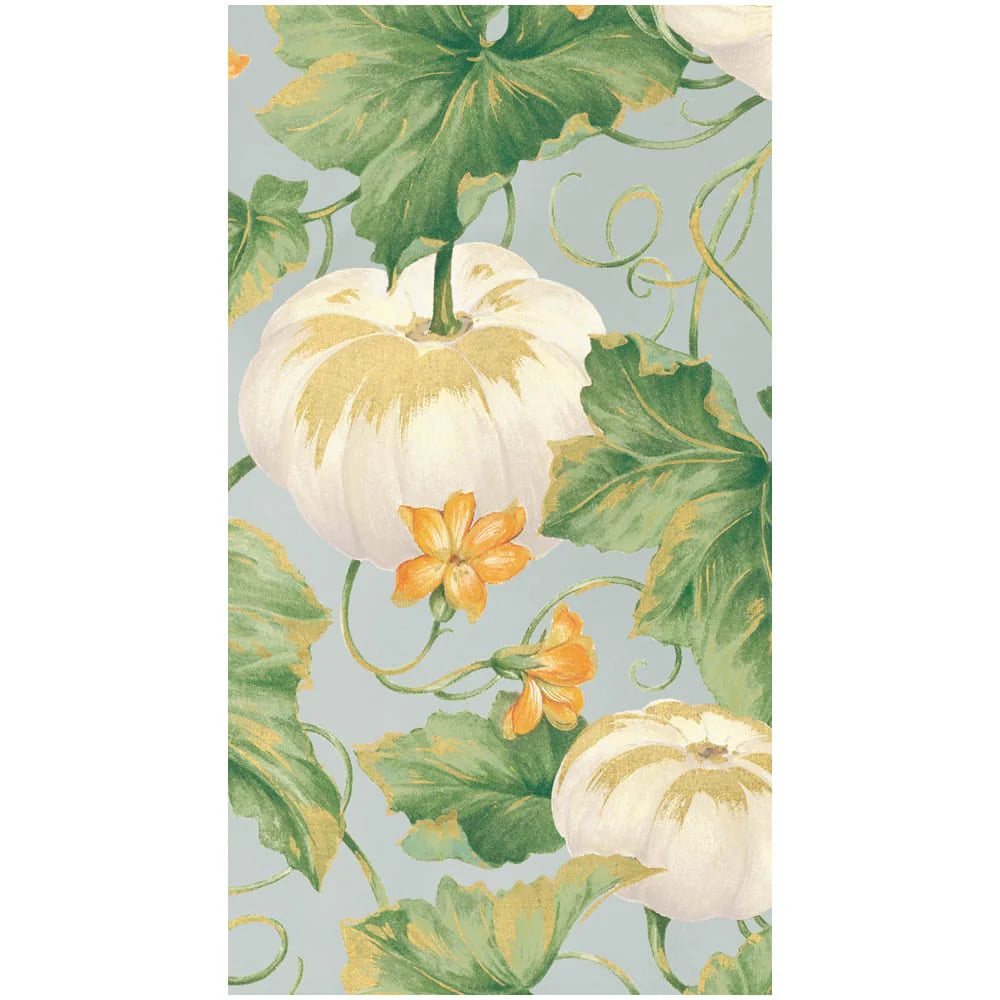 Heirloom Pumpkins Grey/White Guest Towels