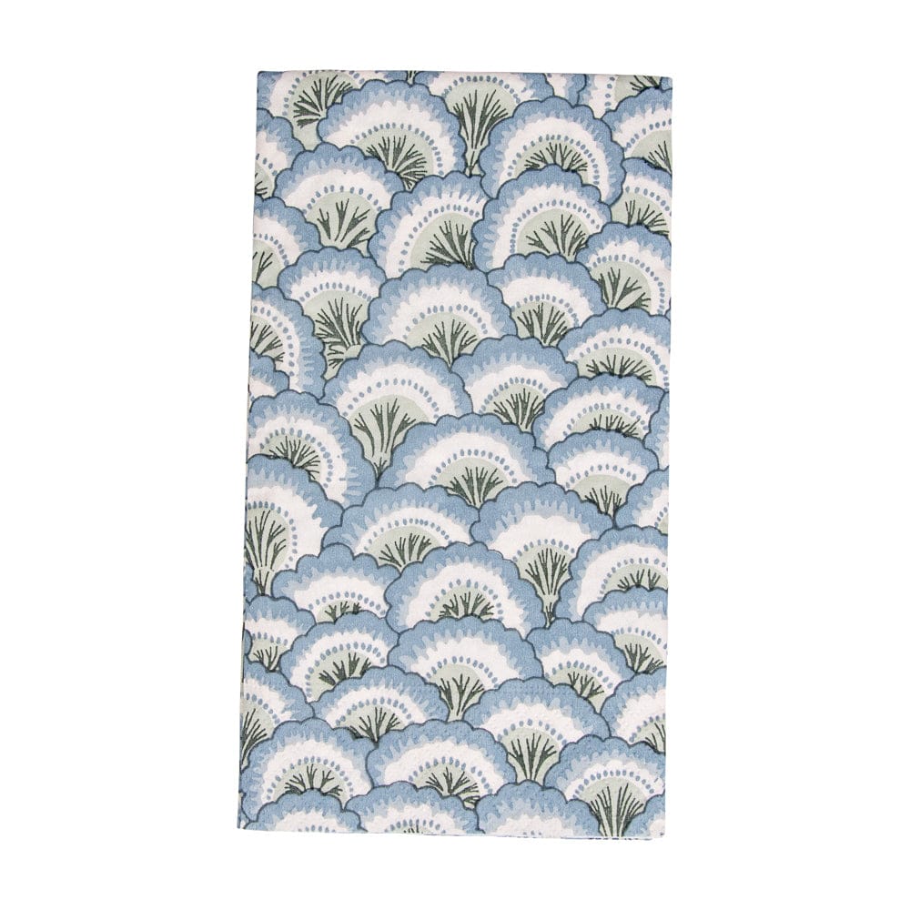 Pontchartrain Scallop Blue Guest Towels