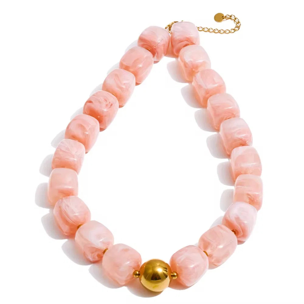 Martha Necklace Pink