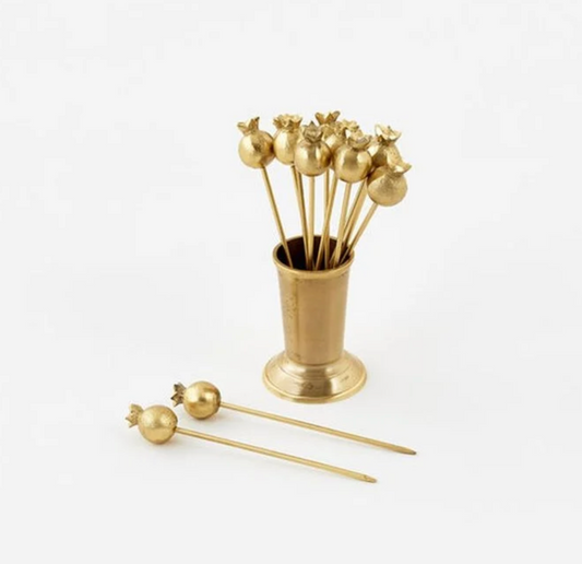 Pomegranate Picks w/ Holder