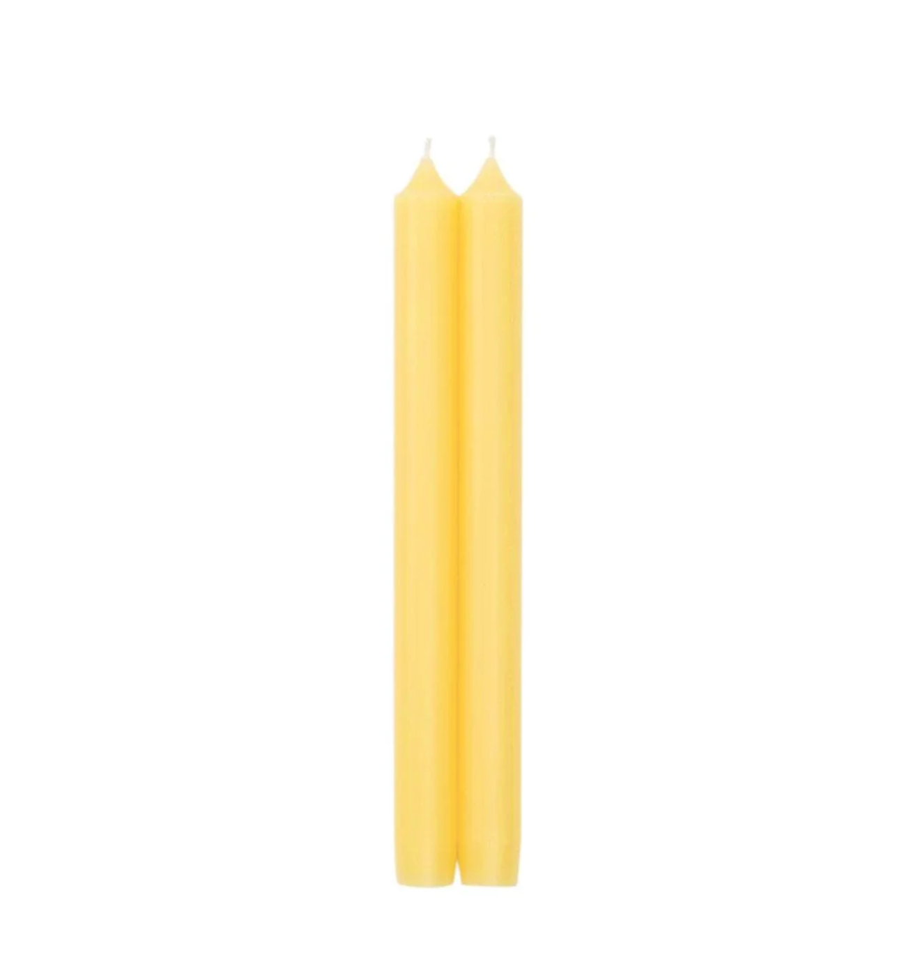 Yellow Crown Candles - 10”