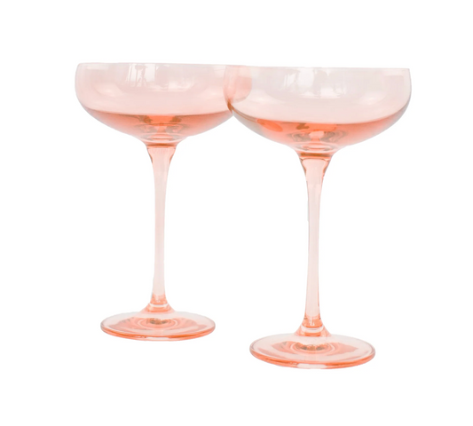 Blush Champagne Coupe Set of Two
