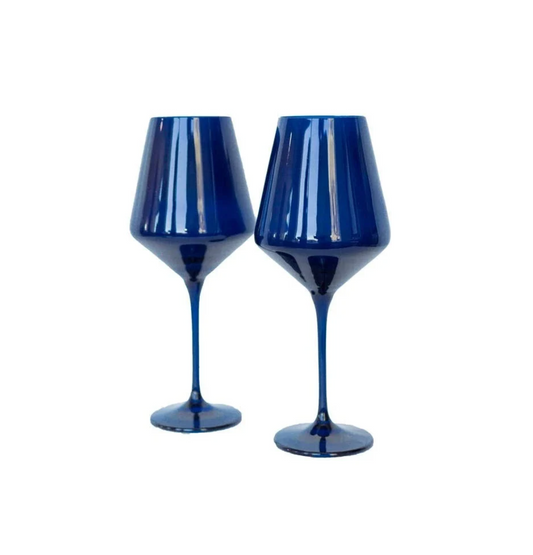 Midnight Stemmed Wine Set of Two