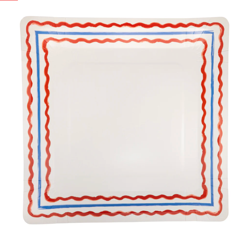 Border Paper Plate 11"