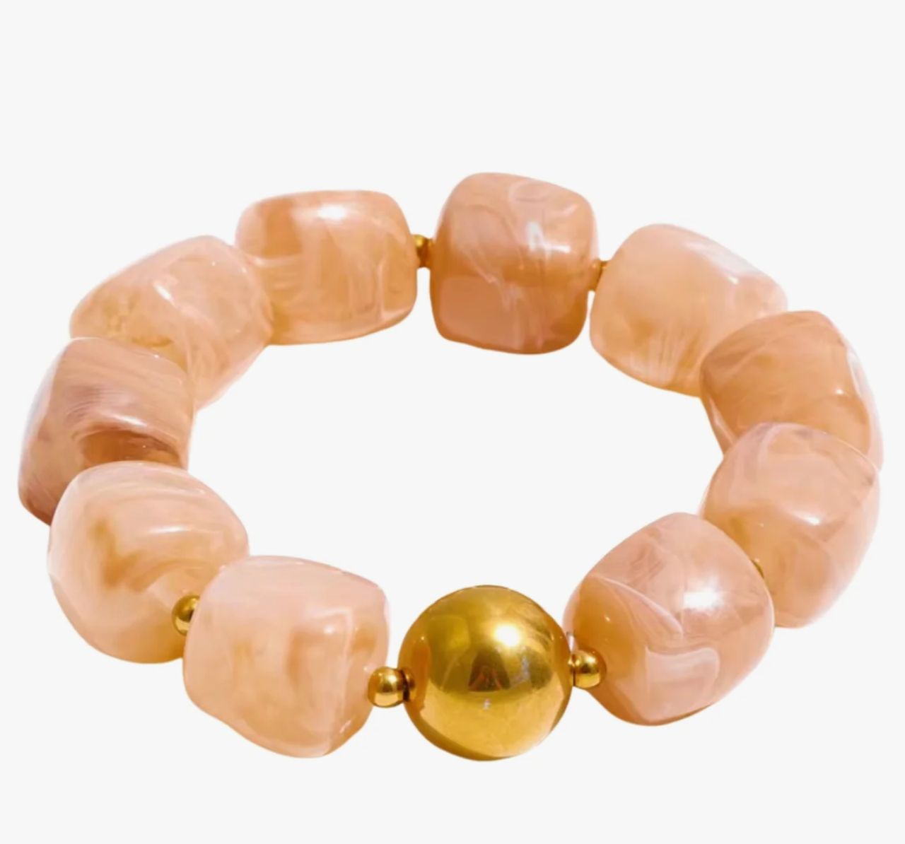Martha Stretchy Bracelet Tan