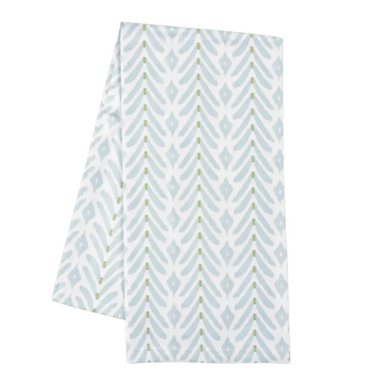 Petite Frond Blue Tea Towel
