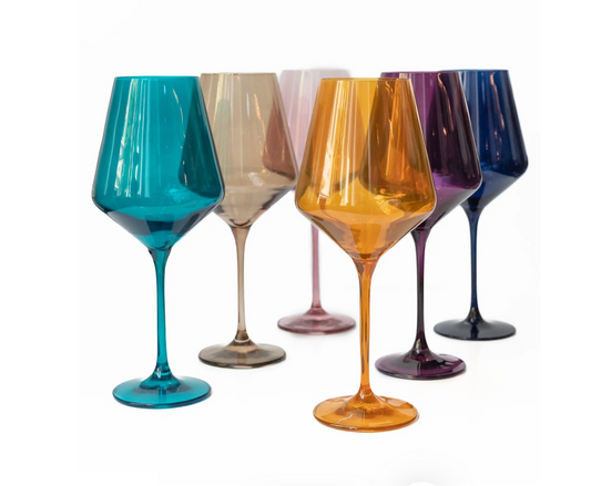 Fall Stemmed Wine Set of Six