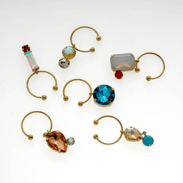 Jeweled Wine Charms